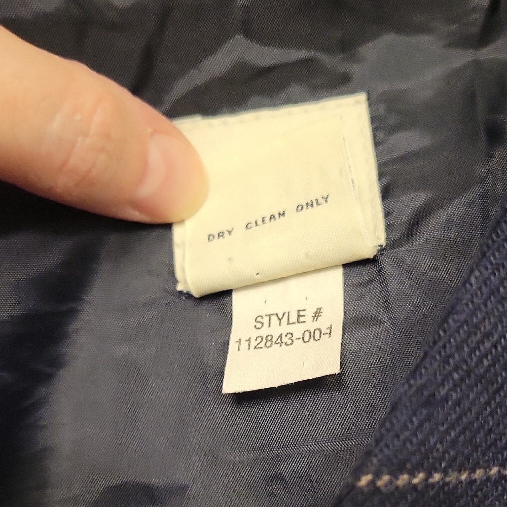 Vintage GAP Navy Windowpane Button-Front Vest - image 6